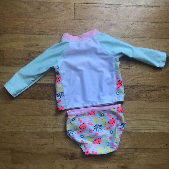 Fruit Swimsuit 2 Piece Matching Rash Guard & Bottoms - Picture 5 of 6